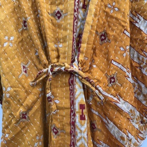 Nouvelle arrivée, robe maxi vintage Kantha, vêtements de plage, robe de chambre Kantha pour femmes - Product Image 4