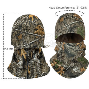 Masque facial respirant, imperméable, coupe-vent et anti-poussière pour la chasse, la randonnée, la pêche, la course à pied, le cyclisme, couvre-visage d'extérieur, cagoule Image RICSA - Product Image 2