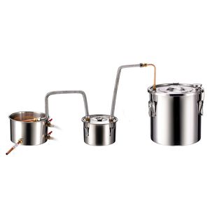 Distillatore d'acqua/alcol in acciaio inox da 19 L (5 galloni) con doppio condensatore a raffreddamento rapido a serpentina in rame - Product Image 1