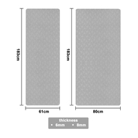Tapis de yoga extra large et épais 2025 pour hommes, professionnel, antidérapant, absorbant les chocs, silencieux, pour la maison, la salle de sport, les exercices de fitness