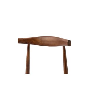 Metà del secolo sala da pranzo Set di 2 noce cornice luce grigio cuscino in legno e tessuto imbottito sedie da pranzo - Product Image 6