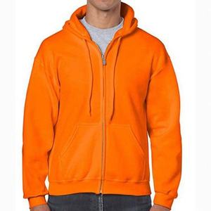 Sudadera con capucha y cremallera para hombre, estilo urbano, ligera, cálida, para uso diario, talla grande, básica, mezcla de algodón - Product Image 1