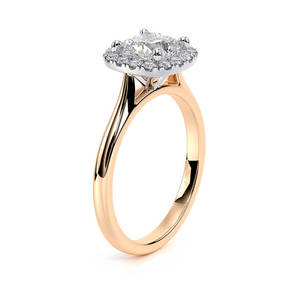 10K Rose Gold <b>Cushion</b> Cut Lab Grown Diamond Halo Engagement Ring 1.5 CT Cluster Setting IGI Certified Trendy Wedding Party - Product Image 3