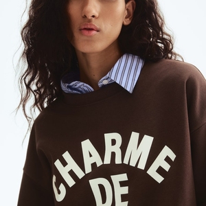 Suéter Oversize de Felpa con Logotipo Personalizado, de Manga Larga, para Uso Casual de Otoño - Product Image 6