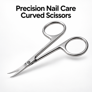 Ciseaux à cuticules professionnels KD.707 pour le soin des ongles, fins, tranchants, courbés, pour manucure russe, ciseaux à cuticules, pour usage en salon - Product Image 5