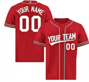 Maillot de baseball sportif 100 % polyester, fabriqué au Pakistan, design vintage par sublimation, OEM / Design personnalisé, maillot de baseball tendance - Product Image 2