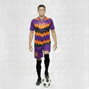 Offre Spéciale – Ensemble d'uniformes de football personnalisables et respirants 100 % polyester avec impression numérique – Édition été – Nom d'équipe personnalisé - Product Image 1