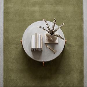 Alfombra Antideslizante de Lana Verde Oliva, Tejida a Mano, con Textura Suave, para Sala de Estar, Dormitorio, Decoración Moderna para el Hogar - Product Image 4