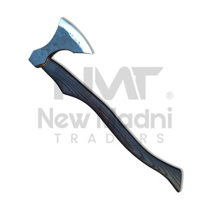 Hacha de Acero al Carbono Ligera y Elegante con Diseño de Espalda Plana, Mango de Madera Natural Cómodo, Hacha de Acero al Carbono para Camping y Bricolaje - Product Image 1