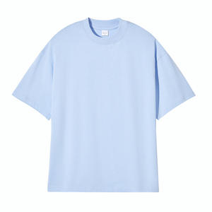 เสื้อยืดโอเวอร์ไซส์ทรงบ็อกซี่ คอตตอนหนาน้ำหนักมาก 100% แบบสั่งทำพิเศษ ไซส์ใหญ่พิเศษสำหรับผู้ชาย ไหล่ตก - Product Image 5