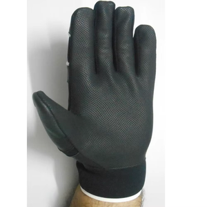 Gant de frappeur en cuir noir écologique OEM en gros, fermeture auto-agrippante ambidextre, unisexe adulte, entraînement, sur mesure, tailles XL XXL - Product Image 5
