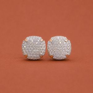 Pendientes de plata de ley 925 con diamantes de moissanita para mujer - Product Image 1