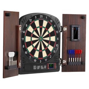 Set di Freccette Elettroniche con Punteggio e Mobiletto Pronto all'Uso - Facile Montaggio - Product Image 1