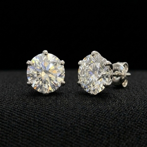 Luxury PT950 Platinum Fancy Shape Diamond <b>Stud</b> Earrings Marquise Oval <b>Emerald</b> Cut Bezel Jewelry for Women - Product Image 5