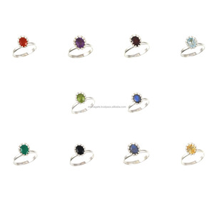 Anillos Originales de Plata de Ley 925 Más Vendidos de Calidad Prémium con Piedras Preciosas Naturales, Joyería Minimalista para Mujer, Regalo de Compromiso - Product Image 4