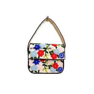 Sac à bandoulière en toile pour enfants, motif citron, avec perles, fermeture à loquet, sangle unique - Product Image 4