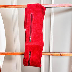 กระเป๋าคาดเอวหนังนิ่มหนังแท้ใหม่สำหรับทุกเพศแนววินเทจแบบมีกระเป๋าหลายช่องกระเป๋าคาดเอวแบบปรับสายได้เข็มขัดอเนกประสงค์แบบตะวันตกสำหรับวิ่ง - Product Image 5