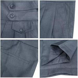 Pantalones plisados de cintura alta estilo Gurkha para hombre con cintura extendida. - Product Image 4