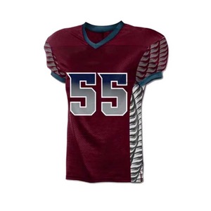 Tenues de football américain confortables avec logo brodé sublimé, maillots et shorts imprimés, équipement de football élégant 2026 - Product Image 1