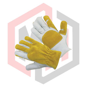 Gants de conduite en cuir de vachette de qualité supérieure, paume en cuir antidérapante, résistants aux déchirures, respirants, sans silicone, couleur et logo personnalisés - Product Image 4
