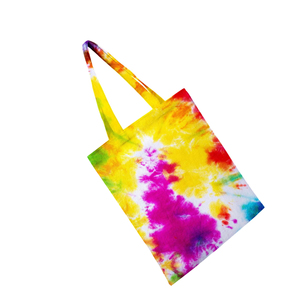 Custom Logo And Printed Recyclable Tie DyeOrganic Plain Cotton Canvas Grocery Shopping Tote <b>Bags</b> Daily Use - Product Image 3