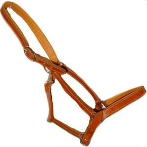 Harnais de cheval en cuir marron avec attaches en laiton réglables et double couture, harnais de course robuste en cuir pour chevaux - Product Image 2