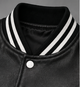 เสื้อแจ็คเก็ตวาร์ซิตี้คุณภาพสูงสำหรับผู้ชายพร้อมปกตั้ง - Product Image 2