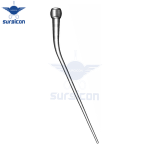 Tubo de Succión Auditiva de 14.5 cm / 5-3/4 Pulgadas de Diámetro Interior, 1 mm de Diámetro Exterior, 2 mm de Grosor, Acero Inoxidable, para Cirugía ORL - Product Image 5