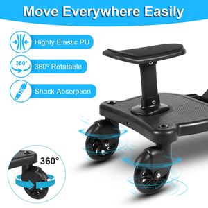 2-in-1 Universal Stroller Board Detachable Stand & Sit Feature <b>for</b> 3-7 Years <b>Toddler</b> Wheeled <b>Buggy</b> Attachment - Product Image 5