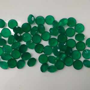 Ónix Verde Natural de 9 mm, Corte Brillante Redondo, Gema Suelta de la Mejor Calidad para Joyería, Gemas de Red Mountain - Product Image 4