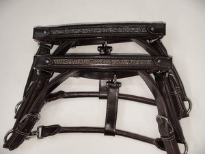 Productos ecuestres: Arnés de cuero acolchado suave para caballo, tallas personalizadas disponibles al mejor precio en India - Product Image 4