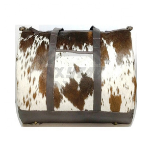 Bolsa de Viaje de Cuero Genuino, Estilo Weekender, Gran Capacidad, Diseño Vintage, para Fin de Semana o Viajes Cortos, Venta al Por Mayor de Fábrica - Product Image 1