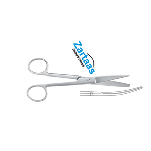 High Quality Stainless Steel Standard Operating <b>Scissors</b> Sharp/Blunt 15.5 cm <b>curved</b> Surgical Instruments manufacturer & exporter - Product Image 6