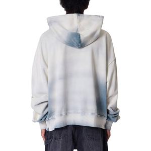 Sudaderas con Capucha Desgastadas Personalizadas, Estilo Urbano Holgado, Sudadera de Forro Polar, Diseño Vintage Desteñido, Fabricante de Ropa OEM de Moda - Product Image 2