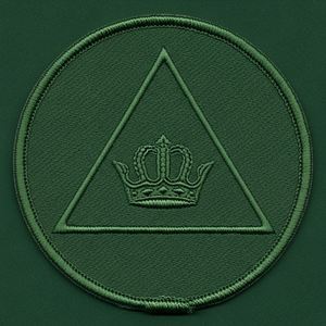 Parche Masónico de la Corona del Ojo que Todo lo Ve en Dorado, Redondo, de Tela Negra, Insignia de la Francmasonería, Decoración para Uniformes de Orden Fraternal - Product Image 4