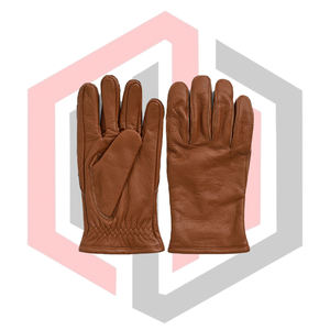 Gants de travail en cuir de vachette pleine fleur pour les travailleurs d'entrepôt - Résistants à l'abrasion, antistatiques, respirants, sans silicone et sans poudre - Product Image 1