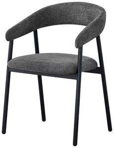 Chaise de salle à manger moderne en métal et fer - Product Image 2
