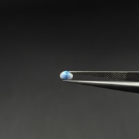 Lot de pierres précieuses en pierre de lune arc-en-ciel blanche naturelle, rondes, facettées, calibrées 4 mm, pour la fabrication de bijoux