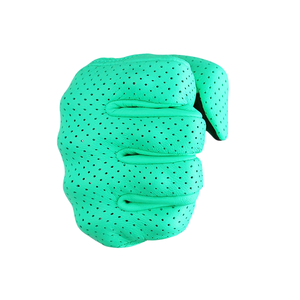 Gants de moto en cuir respirants et ajustables à doigts entiers avec fermeture auto-agrippante et compatibles écran tactile - Product Image 4