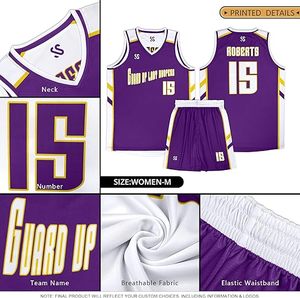 Camiseta de Baloncesto Personalizada con Nombre y Números del Equipo, Impresión por Sublimación, 100% Poliéster, Transpirable y Absorbente de Humedad - Product Image 5
