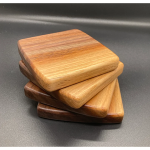 Sous-verres en bois de forme carrée 100 % durables avec motifs variés, sous-verres pour tasses à café, à thé, à mug, à bol, disponibles à prix avantageux - Product Image 5