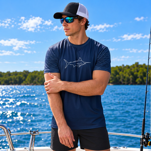 T-shirt de pêche à coupe classique 160 g/m², marque privée, pour la pêche, pour les détaillants - Product Image 2