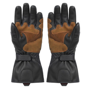Guantes de Carreras Alpha de SAAR INDUSTRIES, Protección Completa para los Dedos, Palma de Cuero, Correa de Muñeca Ajustable con Cierre de Gancho y Bucle, Impermeables - Product Image 5