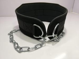 Cinturón de levantamiento de pesas para hombre con cadena para entrenamiento de fuerza, cinturón de seguridad para barra y levantamiento de pesas en gimnasio - Product Image 4