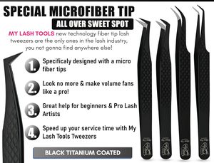 Extensiones de pestañas personalizadas profesionales japonesas de acero inoxidable 45 90 grados con punta fina bucle personalizado recto clásico Volumen de belleza - Product Image 2