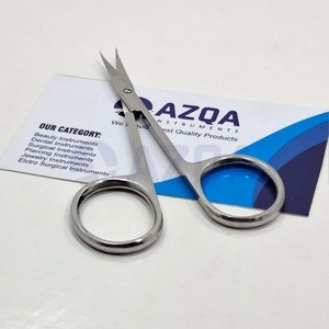 Ciseaux à cuticules ultra-affûtés en acier inoxydable pour les soins professionnels des ongles et les applications de manucure de précision - Product Image 5
