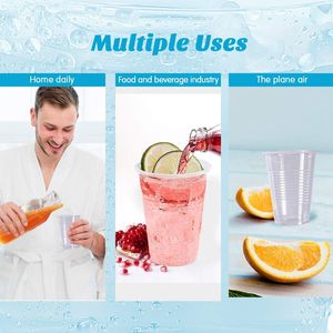 Paquete de 300 Vasos Desechables de Plástico Transparente de 9 oz para Degustación de Whisky, Muestras de Alimentos, Vasos Desechables de Plástico Transparente de 9 oz para Enjuague Bucal - Product Image 2