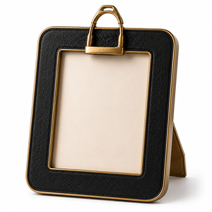 Premium Equestrian Photo <b>Frame</b> Equestrian Horse Bit Photo <b>Frame</b> <b>Black</b> Leather Look Metal Decorative Picture <b>Frame</b> Horse Lover - Product Image 6