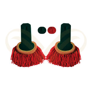 Hombreras de Teatro Metálicas Hechas a Mano con Flecos y Bordados, Ajustables para Disfraces - Product Image 6