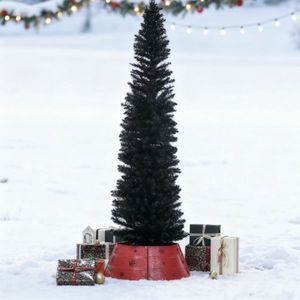 Albero di Natale Moderno a Forma di Matita con Base Robusta per Decorazioni Festive - Product Image 2